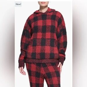 FLASH 48 HR SALE!!! SKIMS Red and Black Buffalo Plaid Sweater